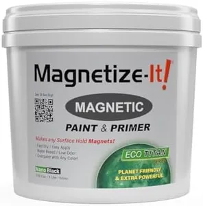 Magnetic Paint & Primer (Water Based) �– ECO TITAN Extra Strong, Sustainable, Easy to Apply 4L, Black