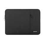 MOSISO Laptop Sleeve Bag Compatible with Laptop 16 inch, Polyester Vertical Case with Pocket, Black