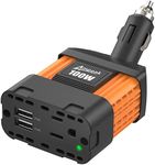 Ampeak 100W Car Power Inverter 4.8A Dual USB Ports AC Outlet 11 Safe Protections Cordless Cigarette Lighter Adapter for iPhone iPad