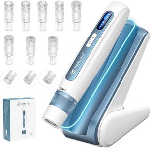 Stylo Microneedling Hydra.pen H5-Dermapen Professionnel avec EMS, Écran LED,Base Intelligente-8 Cartouches (12/36/HR Pins),All-in-One Dermapen Microneedling à Domicile pour Soin de la Peau