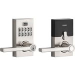 Weiser Smartcode 10 Satin Nickel Keyless Entry Door Lock with Handle/Deadbolt Lock, Keypad Door Lock with Auto Lock, Up to 30 User Codes, Electronic Door Handles/Door Locks for Entry Door & Garage