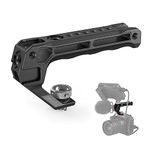 SmallRig Top Handle with 3/8"-16 Locating Holes for ARRI Grip for Camera Cage, Universal Video Rig with 5 Cold Shoe Adapters to Mount DSLR Camera with Microphone/LED Light/Monitor - 3765, Black