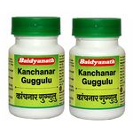 Baidyanath Asli Ayurved Kanchanar Guggulu 80 Tablets | Ayurvedic formulation For Thyroid Problems | (Pack of 2)