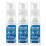 Nurture Rinse Free Foaming Cleanser | Waterless Shower & Bath Wash w/Aloe for Sensitive Dry Skin | Women, Camping, Elderly & Hospital Patients | Perineal Cleansing Foam, Hand & Body Soap 3 Pk