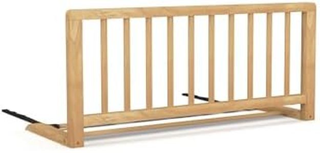 Nidalys Barrière de Lit Enfant 90 cm - Bois Naturel : Sécurisez Le Sommeil de Votre Enfant