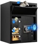2.8 Cub Drop Safe for Business, Cash Safe Box with Quick Place Drop Slot