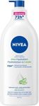 NIVEA Aloe Hydration 72-Hr Moisturizing Body Lotion for Normal to Dry Skin, Lightweight Body Moisturizer with Hyaluronic Acid and Aloe Vera, Refreshing Moisture, 625 mL Bottle