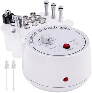 3 in 1 Diamond Micro der-ma-Bra-sion Machine, Mcwdoit Professional Dermabrasion Facial Skin Care Device with Wand, Spray Bottle and Vacuum Glass Tube for Personal Home Beauty Salon Use