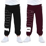 KYDA KIDS Boy's Regular Fit Cotton Track Pants Pocket with Zip(K-JUDO-C1-7-8Y,Multicolor)