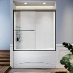 SUNNY SHOWER Bathtub Shower Door Gl