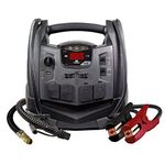 Schumacher SJ1332 Rechargeable AGM Jump Starter for Gas Diesel Vehicles - 1200 Amps with Air Compressor and AC, 12V DC, USB Power Station