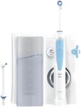 Oral-B Oral Health Centre Oral Irrigator, 2 Replacement Nozzles, Interdental Cleaner for Gentle Teeth Cleaning & Healthier Gums, with Oxyjet Technology, 5 Pressure Levels for Dental Care, White/Blue