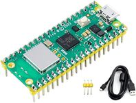 Pre-Soldered Header Raspberry Pi Pico W, Built-in WiFi Support 2.4 GHZ Wi-Fi 4, Based on Official RP2040 Dual-Core Processor,Dual-core Arm Cortex M0+ Processor