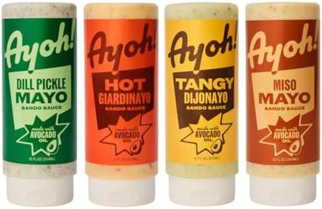 Ayoh Foods, Mayo Gone Wild, Made by Molly Baz - Easy to Squeeze, Perfect for; Sandwiches, Burgers, Fries, Nuggets, Wraps & Dips (4 Pack, Flavors Pack) - Gift for Sauce Lovers