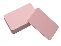 Royee 100 Pcs Blank Mini Cards Paper Gift Notes Business Flash Word Greeting Card for Message Vocabulary Thank You Note Pape Tags Scratch Paper 3.5 x 2.1 Inch (Pink)