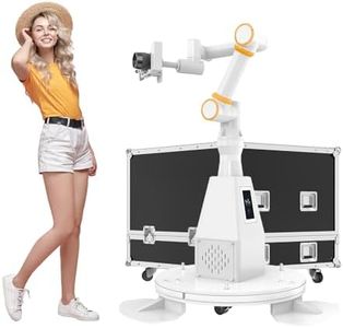 RIXZSIW Chackbot Video Photo Booth, 6-Axis Motorized Camera Automatic Robotic Arm, Slow Motion Video Booth,Support Phone app Control, with Custom Shooting Route, Glambot for Party/Weddings/Events