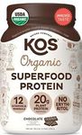 KOS Organic Plant Protein Powder, Chocolate - 1170g (30 Servings)