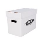 BCW Magazine/Document Storage Box - 5-Pack | Cardboard Box for File Storage | Storage Box with Lids : 9 x 11.75 x 15.75 Moving Boxes | Cardboard Filing Box | Document Storage | Assembly Required