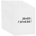 BENECREAT 20 Sheets White Mats Matboards, 25x20cm Acid Free Backerboards for 20.3x25.4cm/10 inch Photos, Art, Picture Framing