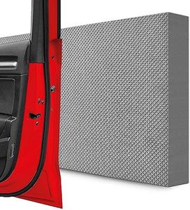 STRACKS® Lot de 4 protections murales de garage - 40 x 20 x 3 cm - Extra épaisses - Pour votre voiture et le mur de garage - Protection autocollante des bords de porte - Lot de 4 carreaux gris