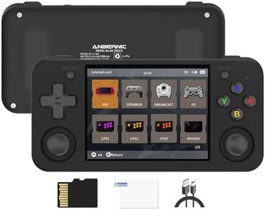RG35XX H Retro Handheld Game Console 3.5 in IPS Screen Built-in 3300mAH Battery 64G TF Card Preinstalled 5000+ Classic GamesConsole(New Black)