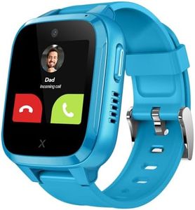 XPLORA Kidzi - Montre connectée pour Enfants (avec SIM) – 4G, Appels, Messages, Mode école, Fonction SOS, localisation GPS, Appareil Photo, podomètre - incluant 3 Mois d'abonnement Gratuit (Bleu)