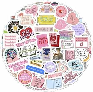 100Pcs Book Stickers Aesthetic for Kindle Adult, Laptop & Water Bottles - Book Lover Gifts, Books and Reading Stickers, Reader Decals