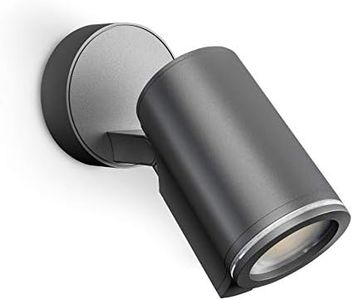 Steinel Spot ONE Spotlight, 512 lm GU10 Bulb Included, LED Floodlight, Warm White Wall Light, Aluminium, 6.7 W, Anthracite