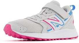 New Balance Unisex Child Fresh Foam 650 V1 Hook & Loop Running Shoe, Summer Fog/Hi-Pink, 6 Big Kid US