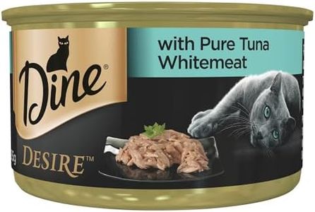 Dine Desire Wet Cat Food Tuna Whitemeat 85g Can, 24 Pack