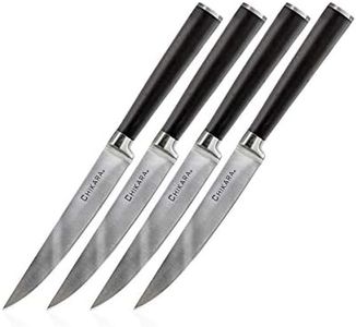 Ginsu Gourmet Chikara Series Forged 4-Piece Steak Knives Set – 420J Japanese Stainless Steel Knife Set, 07104DS