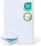 DIBAKO Pack and Play Mattress Pad,38"x26" Memory Foam Pack N Play Mattresses Topper for Baby Toddler,Portable Breathable Mattress Pack N Play with Removable Cover