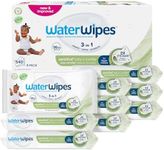 WaterWipes Sensitive+ Baby & Toddler Wipes, 3-In-1 Cleans, Cares, Protects, 99.9% Water, Textured Clean, Unscented & Hypoallergenic, 540 Count (Pack of 9)