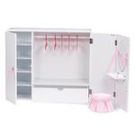 Our Generation – 18-inch Doll Accessories – Bedroom Closet Set – Dollhouse Furniture – Pretend Play – Toys For Kids Ages 3 And Up – Wooden Wardrobe