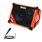 Coolmusic BP80 100 W Outdoor Bluetooth Amplifier with Rechargeable Battery, Aux Input, 48V fantasy power supply supports condenser microphone, Busking amp