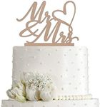 Mr and Mrs Cake Topper - Wedding, Engagement, Wedding Anniversary Cake Toppers Decorations, Mirror Rose Gold Acrylic