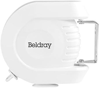 Beldray LA026996 Retractable Washing Line - Outdoor Extendable Clothesline, 12 m Drying Space, Wall Mountable with Pivoting Bracket, Compact Design, Durable Clothes Dryer, Naturally Dry Laundry, White