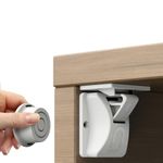 Child Safety Magnetic Cabinet Locks (8 Locks + 2 Keys), No Tools or Screws Required, Baby Proofing Locks for Cabinets and Drawers
