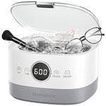 Hanience Ultrasonic Cleaner 750ml Professional Ultrasonic Jewelry Cleaner Machine with Touch Control and Degas for Cleaning Jewelry, Rings, Silver, Dentures, Glasses and Watches