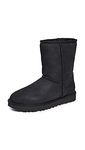 UGG Australia Womens Classic Short Closed Toe Mid-Calf Cold, Black, Size 8.0