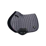 LeMieux Close Contact Loire Classic Square Saddle Pad - English Saddle Pads for Horses - Equestrian Riding Equipment and Accessories (Twilight Grey - Small/Medium)