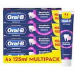 Oral-B Advanced Sensitivity Protection Toothpaste 4 x 125ml Multipack