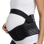 CROSS1946 Maternity Belt,Pregnancy Support,Abdomen Support Belly Band for Reducing Back/Waist Discomfort,Hip discomfort,Fully Adjustable and Comfortable，Plus Size