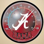 Wincraft NCAA 0802912 University of Alabama Round Thermometer, 12.75-Inch