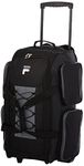 Fila Unisex-Adult 26" Lightweight Rolling Duffel Bag, Black, One Size