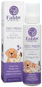 Fabby Furever Deo Fresh-Deodorant for Dog, Cats and Pups, Odour Neutralizer with Lavender Oil, Long-Lasting Fragrance Perfume, Freshening Deodorizer Spray for All Breeds, Alcohol & Paraben Free, 200ml