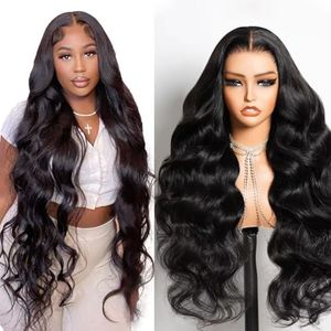 Aaliweya 5x5 Real HD Lace Closure Wigs Body Wave 0.1mm Ultra Thin Lace Front Wig Human Hair for Women 200% Density 15A Glueless Wig Full and Thick True to Length Natural Color 32inch