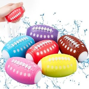 6 Pcs Water Balloons, Refillable Water Bomb Splash Sponge Water Balls, Summer Beach Outdoor Backyard Pool Party Game for Kids Adults