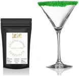 Keto Allulose Sugar Substitute for Cocktail Rimming – Zero Sugar, Low Carb, All-Natural Sweetener with Fruit & Veg Coloring – Gluten-Free, Vegan, GMO-Free, Low-Calorie for Cocktails & Mocktails (Green Allulose Sugar Substitute, 4oz)