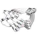 Pig Cookie Cutter Set Large - 5 Inch, 4 Inch, 3 Inch, 2 Inch - Cute Piggy Farm Animal Cookie Cutters Shapes Molds for Kids - Stainless Steel